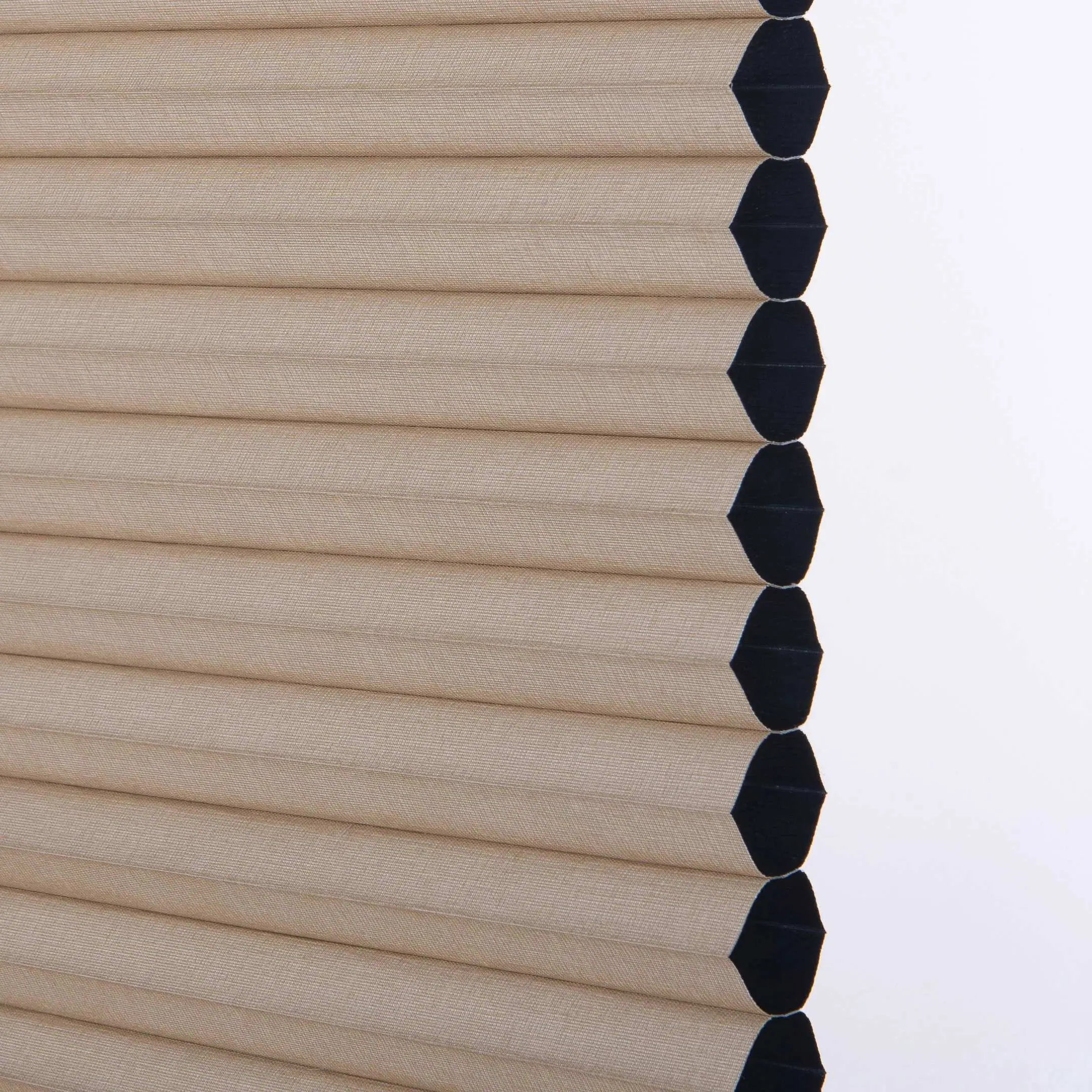 Side profile of Linen Sand honeycomb fabric