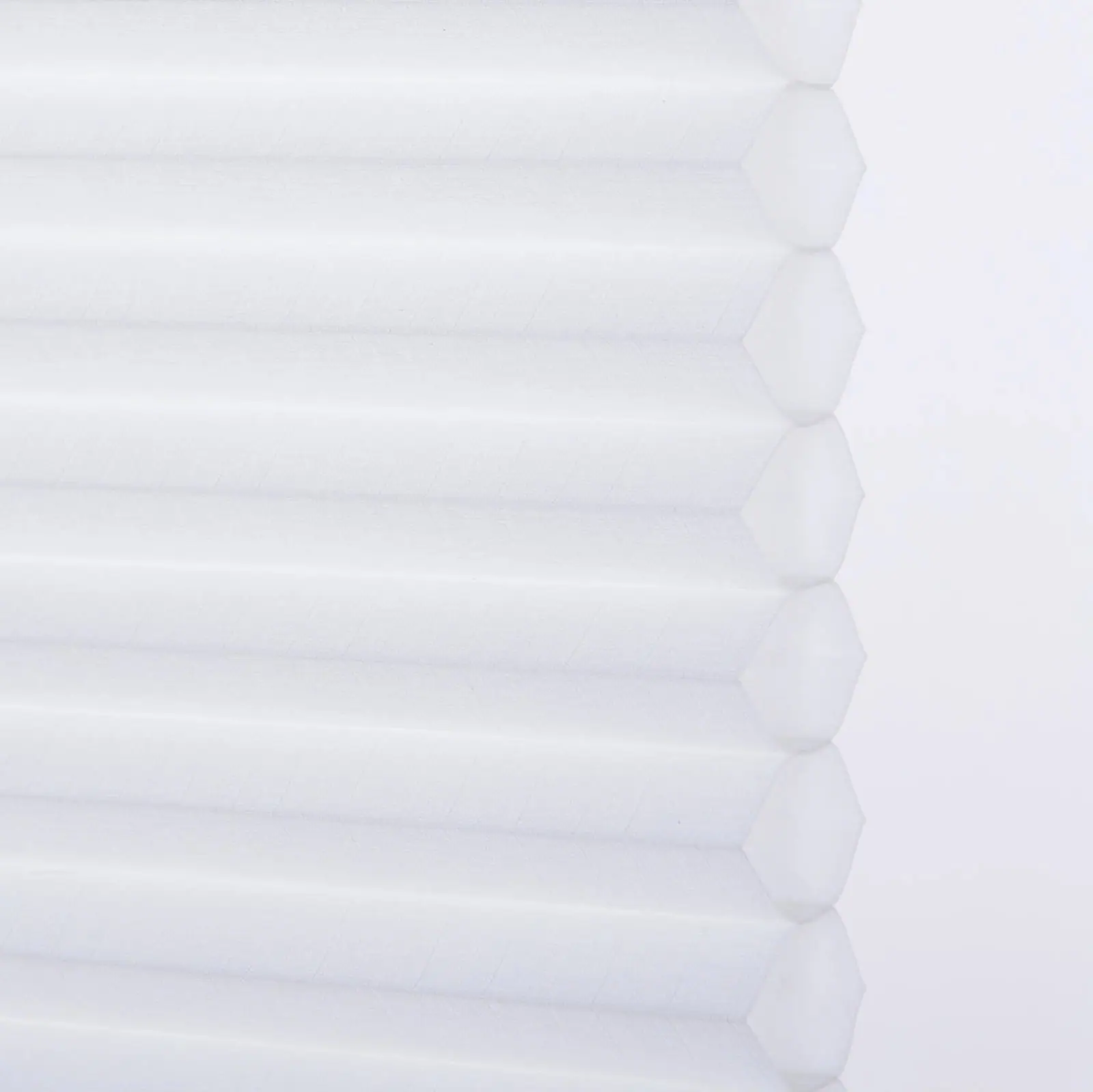 Side profile of Chalk honeycomb fabric